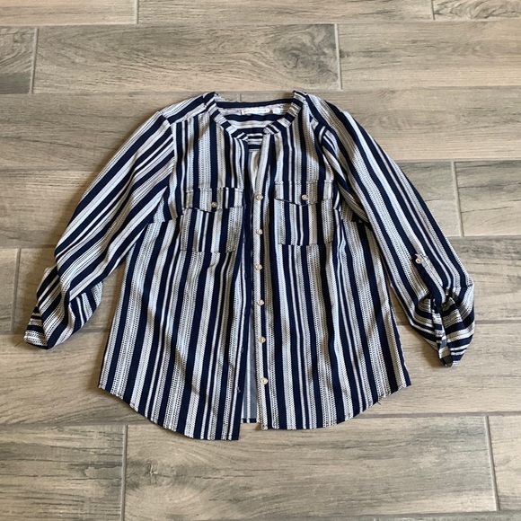 Notations stripe blouse - Picture 1 of 4